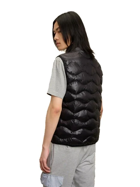 GILET IMBOTTITO AD ONDE DANNY UOMO NERO