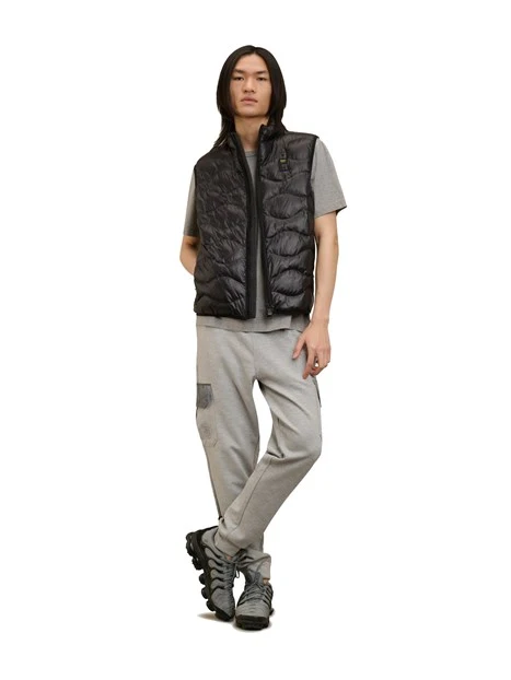 GILET IMBOTTITO AD ONDE DANNY UOMO NERO