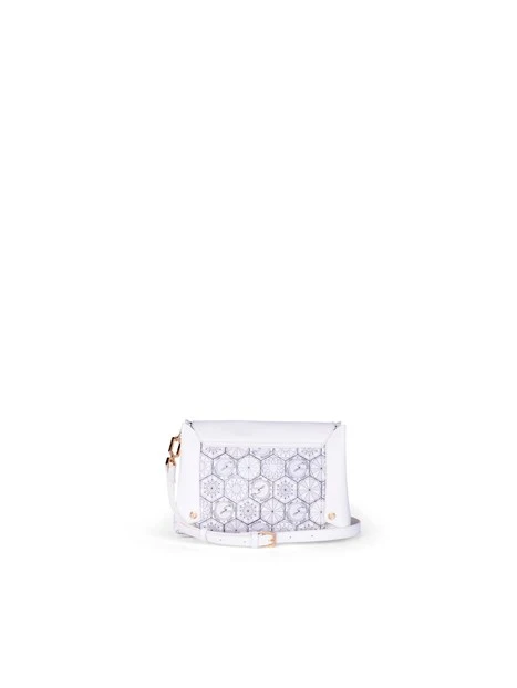 BORSA A SPALLA BINTD8356WZ DONNA BIANCO