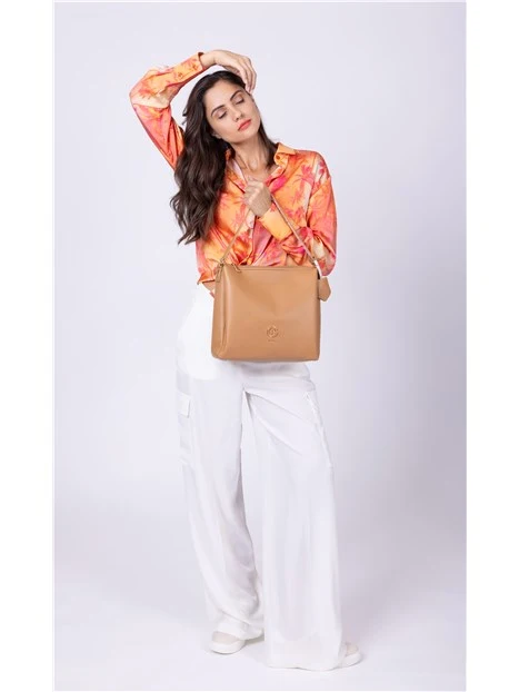 BORSA A SPALLA BINDN8414WV DONNA BEIGE