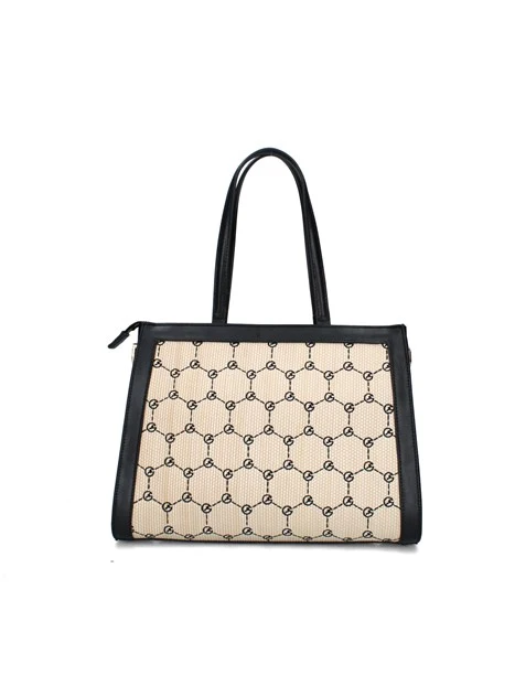 BORSA A SPALLA BENA18641WP DONNA NERO BEIGE