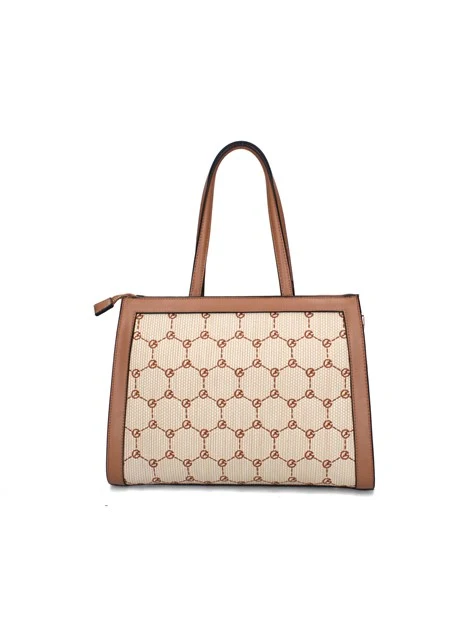 BORSA A SPALLA BENA18641WP DONNA BEIGE MARRONE
