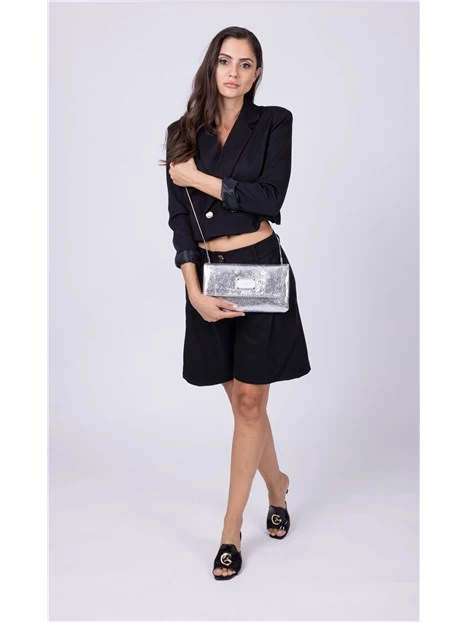 BORSA A SPALLA BENFP8627WV DONNA ARGENTO