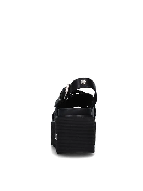 SANDALI CON ZEPPA CLW389102 DONNA NERO