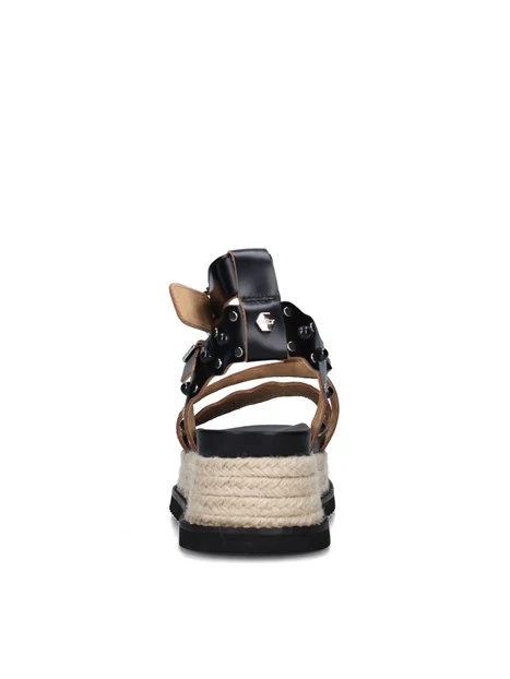 SANDALI CON ZEPPA CLW452100 DONNA NERO