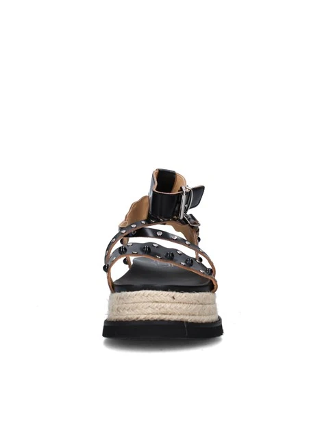 SANDALI CON ZEPPA CLW452100 DONNA NERO