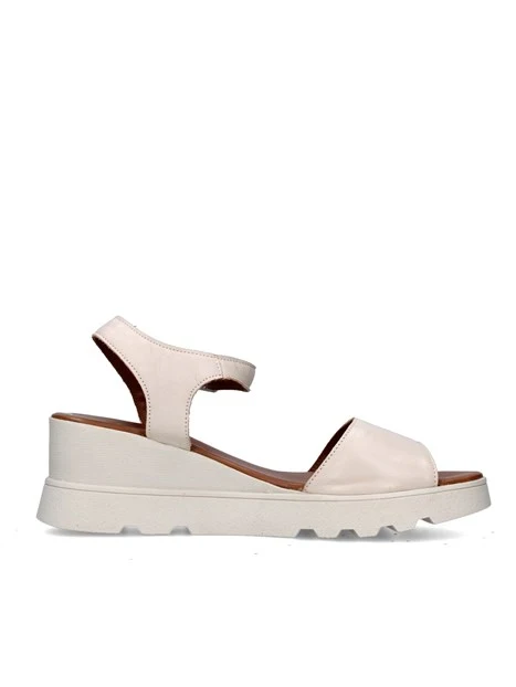 SANDALI CON ZEPPA WA0507 DONNA BEIGE