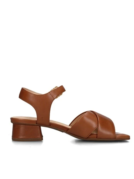 SANDALI TACCO BASSO 181346 SERINA35 DONNA MARRONE