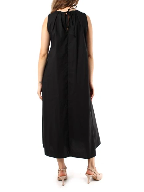 VESTITO LUNGO CON SPALLINE DONNA NERO