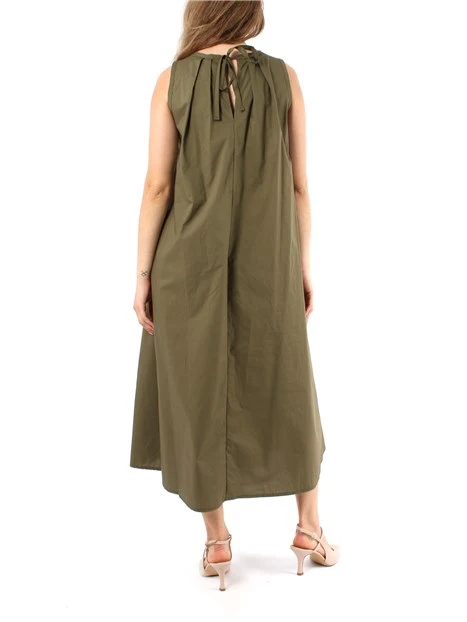 VESTITO LUNGO CON SPALLINE DONNA VERDE