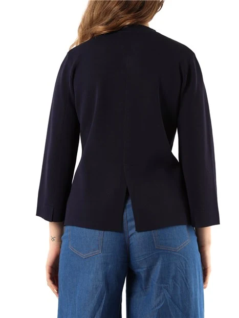 GIACCA CORTA IN MAGLIA DONNA BLU NAVY