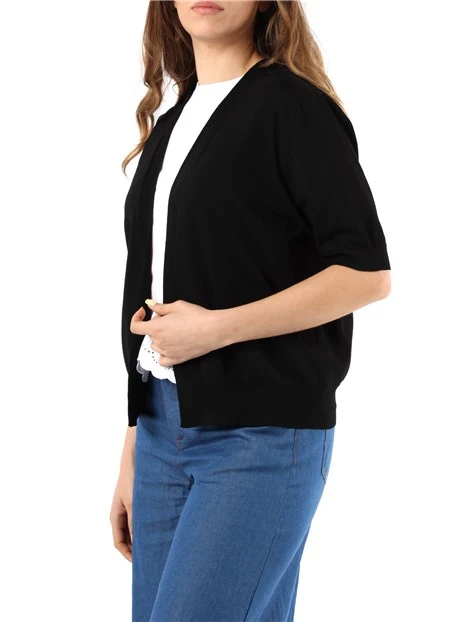 CARDIGAN IN MAGLIA DONNA NERO