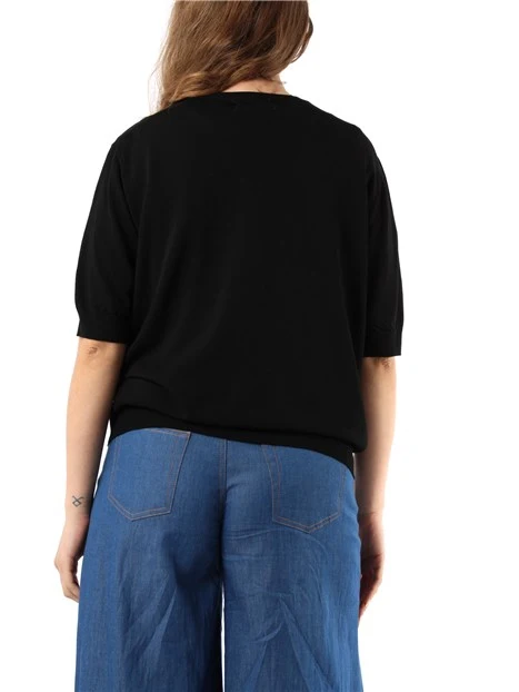 CARDIGAN IN MAGLIA DONNA NERO