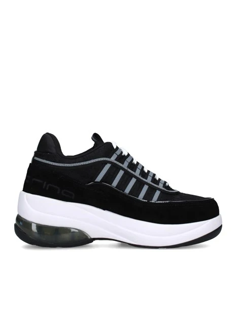 SNEAKERS PLATFORM UP DONNA NERO