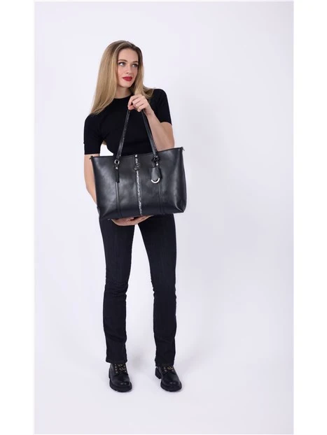 BORSA A SPALLA BEN2E8579WV DONNA NERO
