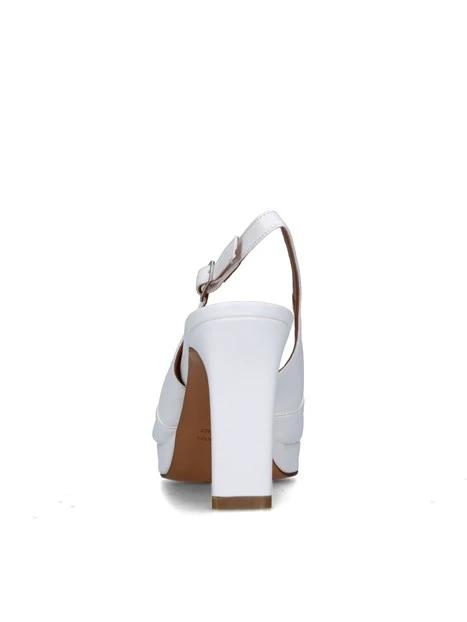 SANDALI TACCO ALTO L310 DONNA BIANCO