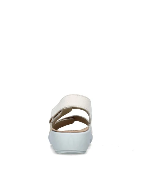 SANDALI CON ZEPPA Q60239 DONNA BEIGE