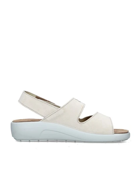 SANDALI CON ZEPPA Q60239 DONNA BEIGE