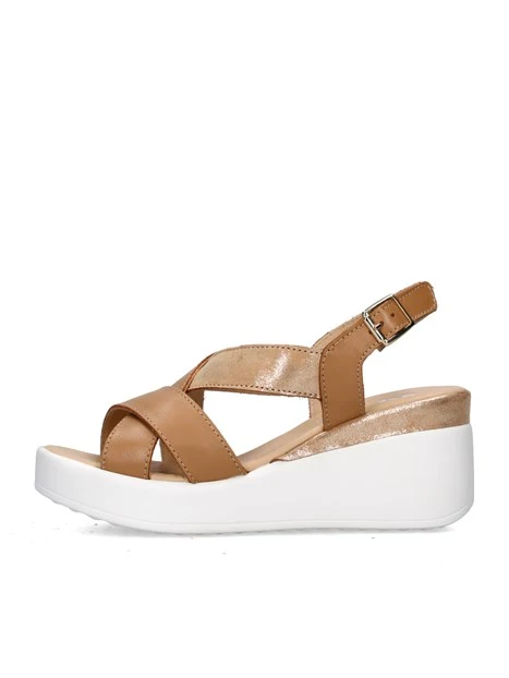 Nine West Olander Sandali Con Zeppa Donna – Cinturini Intrecciati E Tacco 12 Cm, Colore Nero