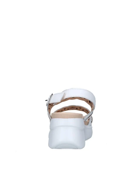 SANDALI CON ZEPPA 29926 DONNA BIANCO
