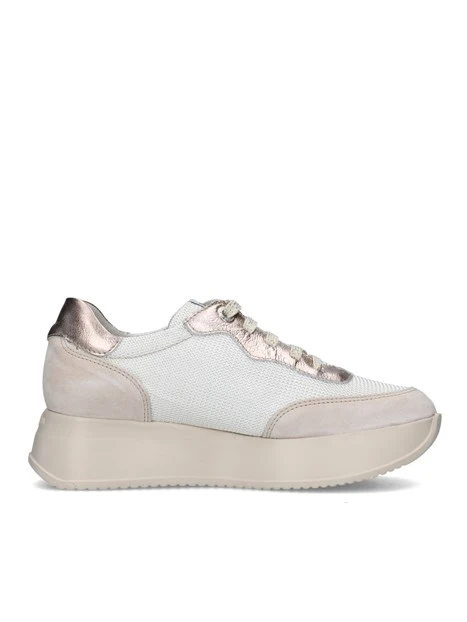 SNEAKERS PLATFORM 60302 DONNA BEIGE