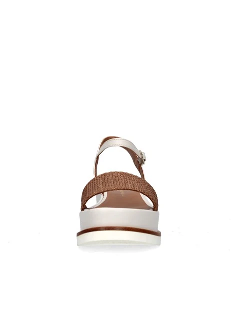 SANDALI CON ZEPPA 2162/JIL/XLG DONNA CUOIO BEIGE