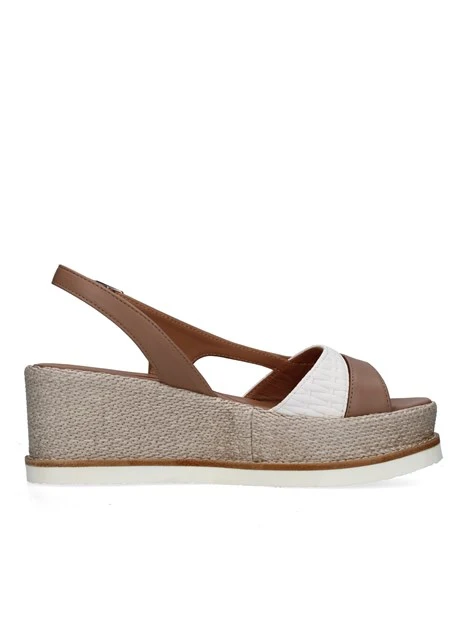 SANDALI CON ZEPPA 2213/JIL/XLG DONNA BEIGE