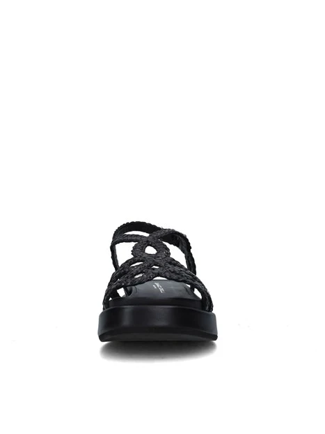 SANDALI CON ZEPPA 2264/ARES DONNA NERO