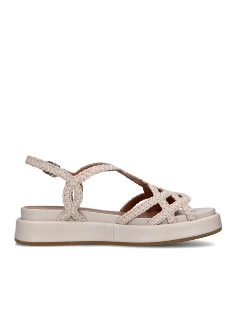SANDALI CON ZEPPA 2264/ARES DONNA BEIGE