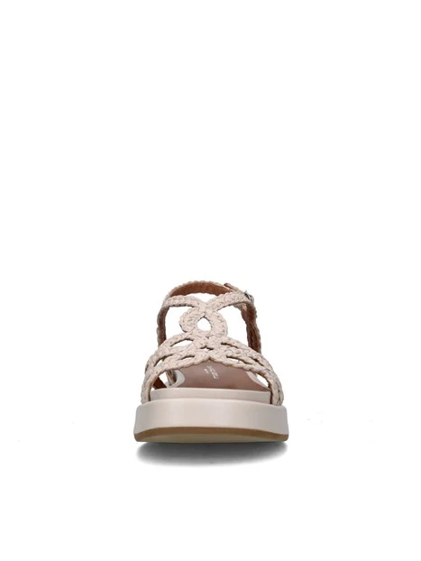 SANDALI CON ZEPPA 2264/ARES DONNA BEIGE