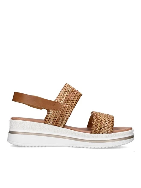 SANDALI CON ZEPPA VG2105 DONNA BEIGE