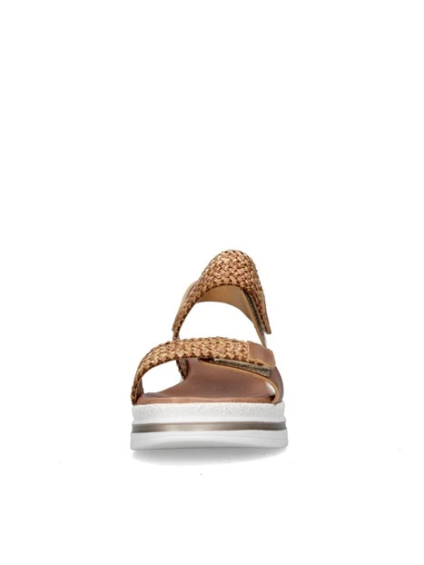 SANDALI CON ZEPPA VG2105 DONNA BEIGE
