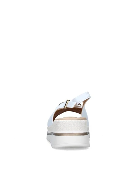 SANDALI CON ZEPPA V32104 DONNA BIANCO
