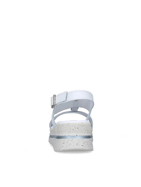 SANDALI CON ZEPPA V32120 DONNA BIANCO