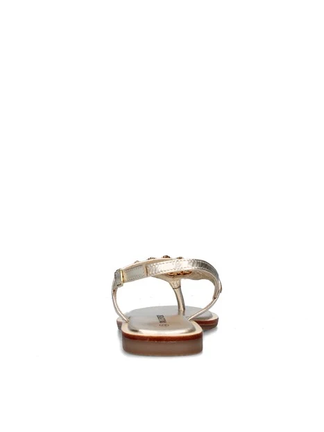 SANDALI TACCO BASSO 14121 DONNA ORO