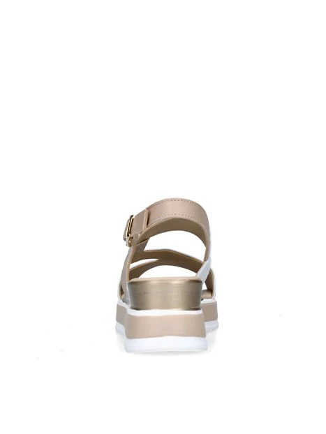 SANDALI CON ZEPPA 32110 DONNA BIANCO
