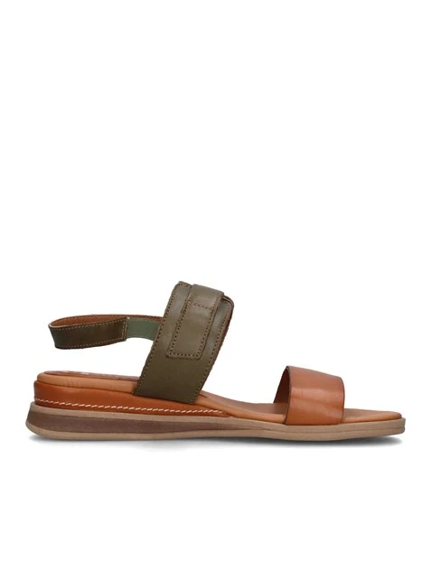 SANDALI CON ZEPPA 47011 DONNA VERDE