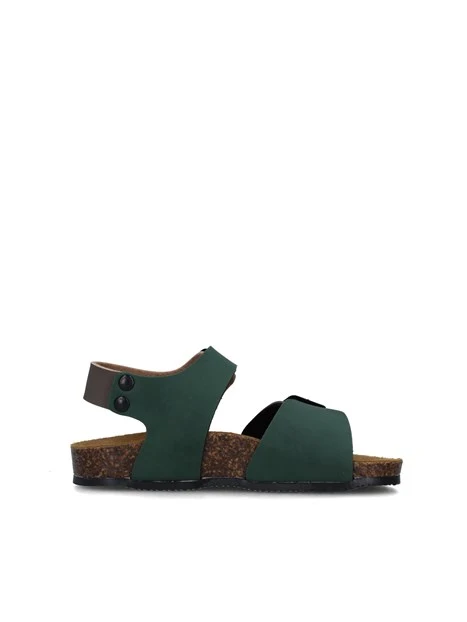SANDALI BASSI GS8805 BAMBINO MARRONE VERDE