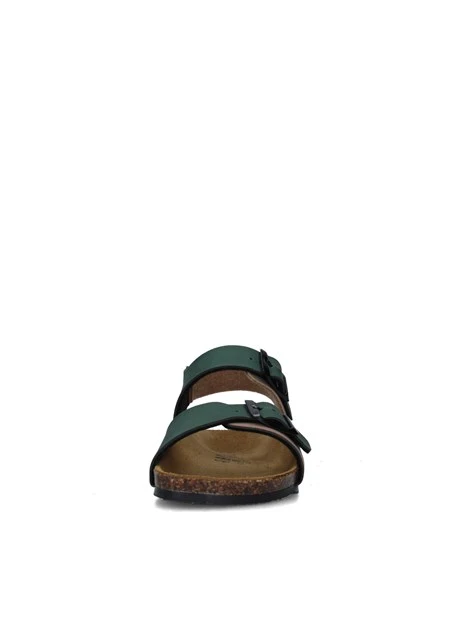 SANDALI BASSI GS8805 BAMBINO MARRONE VERDE