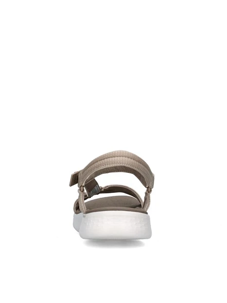SANDALI CON ZEPPA 141451 GO WALK FLEX SANDAL-SBLIME DONNA BEIGE