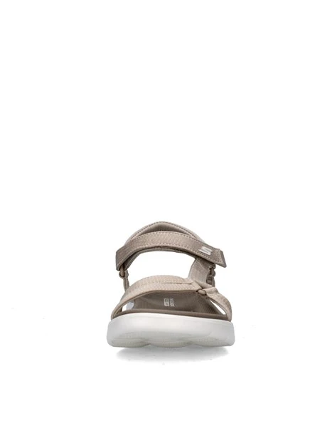SANDALI CON ZEPPA 141451 GO WALK FLEX SANDAL-SBLIME DONNA BEIGE