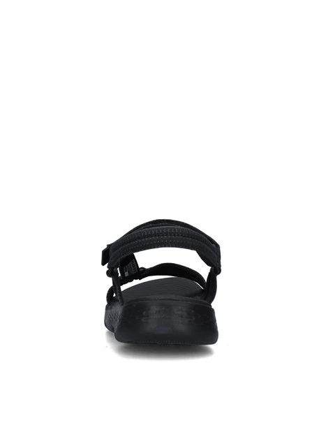 SANDALI CON ZEPPA 141451 GO WALK FLEX SANDAL-SBLIME DONNA NERO