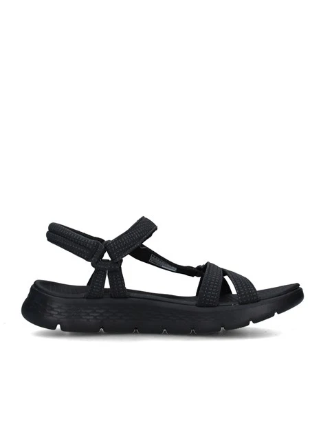 SANDALI CON ZEPPA 141451 GO WALK FLEX SANDAL-SBLIME DONNA NERO
