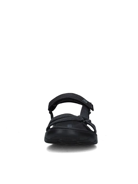 SANDALI CON ZEPPA 141451 GO WALK FLEX SANDAL-SBLIME DONNA NERO