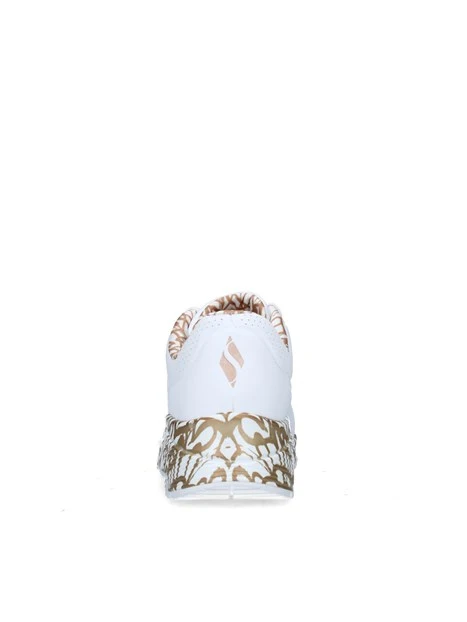 SNEAKERS BASSE UNO - LOVING LOVE DONNA BIANCO ORO