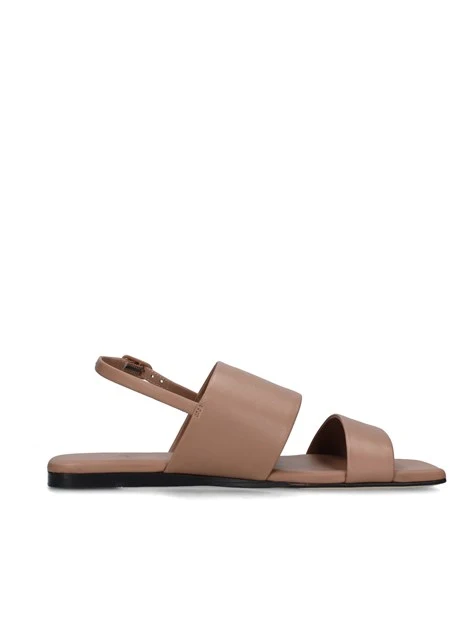 SANDALI TACCO BASSO 37713 DONNA MARRONE