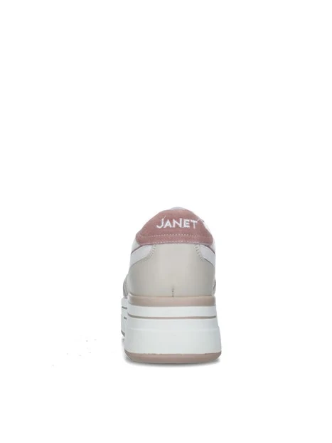 SNEAKERS PLATFORM J-020 DONNA BIANCO BEIGE