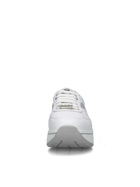 SNEAKERS PLATFORM J-020 DONNA BIANCO ARGENTO