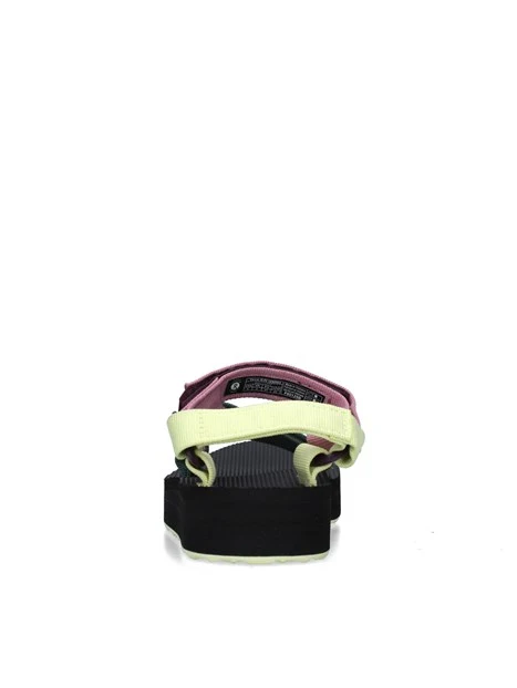 SANDALI CON ZEPPA 1090969 NERO LILLA