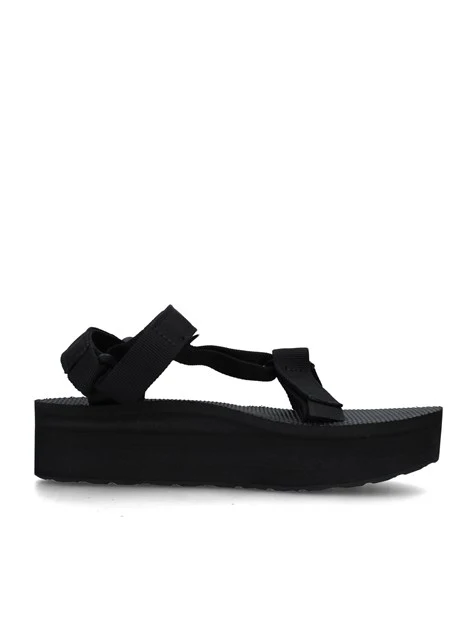 SANDALI CON ZEPPA 1008844 DONNA NERO
